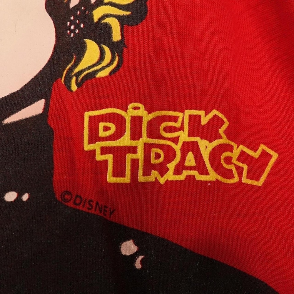 Vintage Dick Tracy Breathless T-Shirt Kids One Size 4/6X Red Graphic‎ USA Dobie - Picture 4 of 8